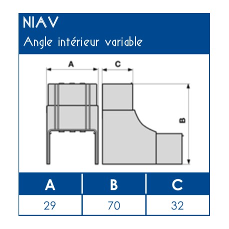 Angle Intérieur Pour Goulotte électrique Ibocco Optima 80 X 22mm - Référence IBO 08876 - Neuf Italie