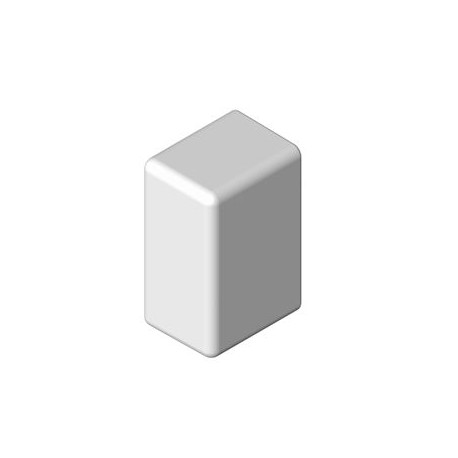 Embout LAN - Pour goulotte 40x25mm - Blanc