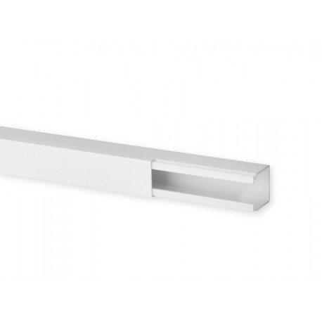 Goulotte de distribution TA-E 40x40mm - Barre de 2m - 1 compartiment - Blanc