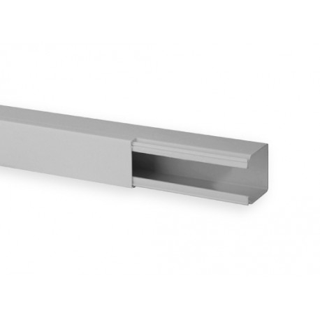 Goulotte de distribution TA-E 60x40mm - Barre de 2m - 1 compartiment - Gris