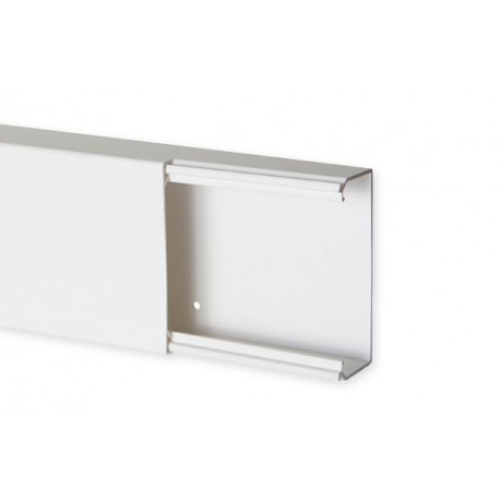 Goulotte de distribution TA-E 100x40mm - Barre de 2m - 1 compartiment - Blanc
