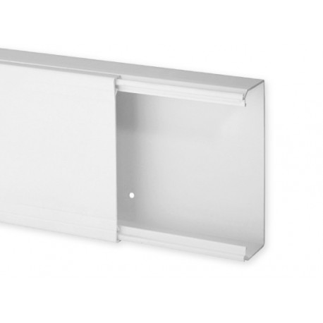 Goulotte de distribution TA-E 120x40mm - Barre de 2m - 1 compartiment - Blanc