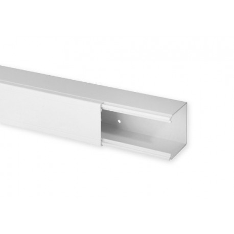 Goulotte de distribution TA-E 60x60mm - Barre de 2m - 1 compartiment - Blanc