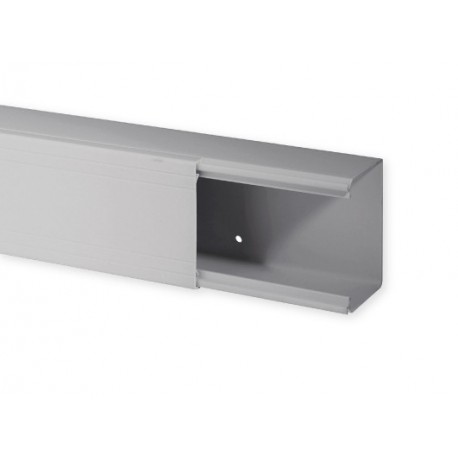 Goulotte de distribution TA-E 80x60mm - 16 barres de 1m - 1 compartiment - Gris