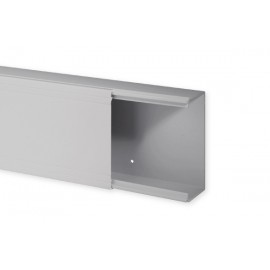 Goulotte de distribution TA-E 120x60mm - Barre de 2m - 1 compartiment - Gris