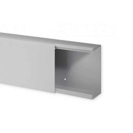 Goulotte de distribution TA-E 120x60mm - Barre de 2m - 1 compartiment - Gris
