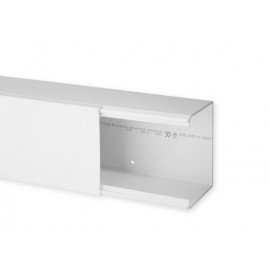 Goulotte de distribution TA-E 100x80mm - Barre de 2m - 1 compartiment - Blanc