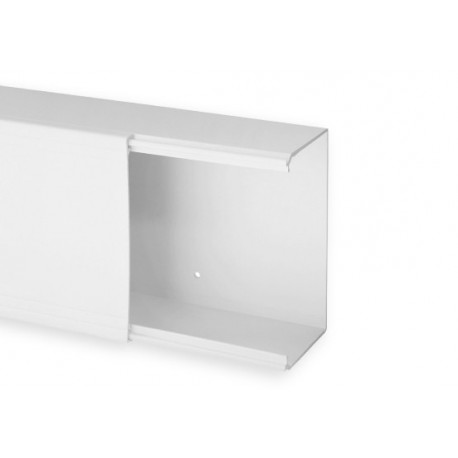 Goulotte de distribution TA-E 150x80mm - Barre de 2m - 1 compartiment - Blanc