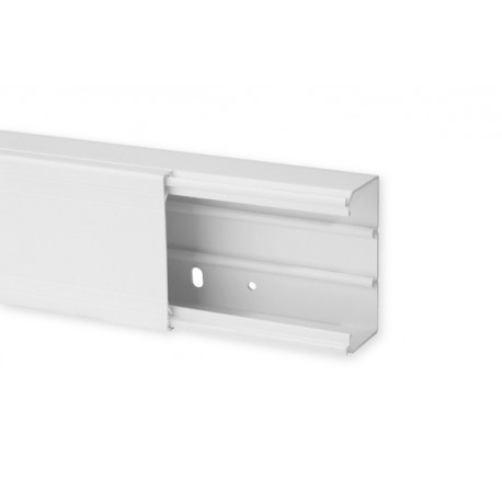 Goulotte de distribution TA-G 80x40mm - Barre de 2m - 1 compartiment - Blanc