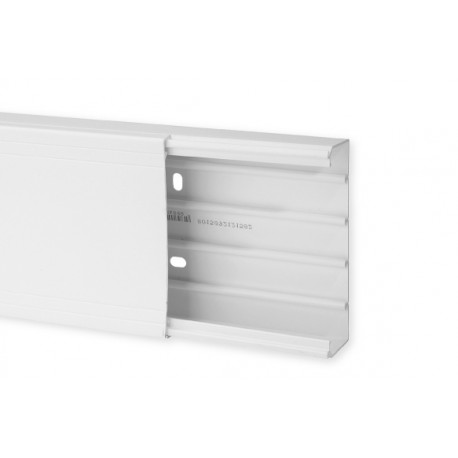 Goulotte de distribution TA-G 120x40mm - Barre de 2m - 1 compartiment - Blanc