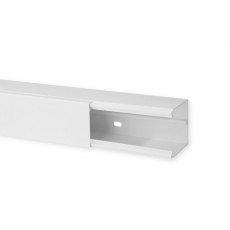 Goulotte de distribution TA-G 60x60mm - Barre de 2m - 1 compartiment - Blanc
