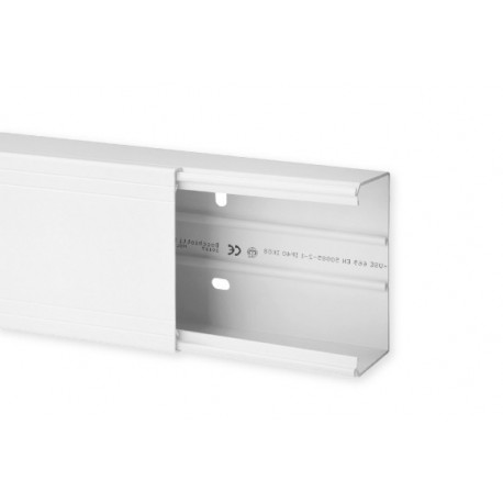 Goulotte de distribution TA-G 100x60mm - Barre de 2m - 1 compartiment - Blanc