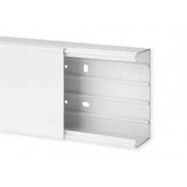 Goulotte de distribution TA-G 120x60mm - Barre de 2m - 1 compartiment - Blanc