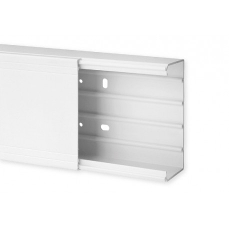 Goulotte de distribution TA-G 120x60mm - Barre de 2m - 1 compartiment - Blanc