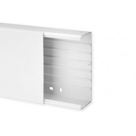 Goulotte de distribution TA-G 200x80mm - Barre de 2m - 1 compartiment - Blanc