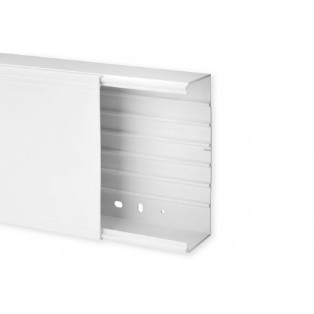 Goulotte de distribution TA-G 200x80mm - Barre de 2m - 1 compartiment - Blanc