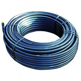 Tube polyéthylène haute densité - Bande bleu - Eau potable - 50m - 25x3mm  - 16 bars