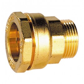 Raccord laiton Droit mâle 1” pour PE - D: 25mm