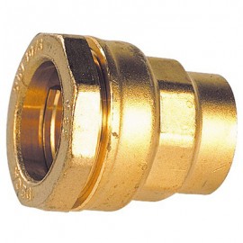 Raccord laiton droit femelle réduit 3/4” pour PE - D: 32mm