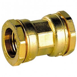 Manchon d'accouplement en laiton pour PE - D: 25mm