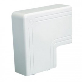 Angle plat NPAN - Pour goulotte 40x40mm - Blanc