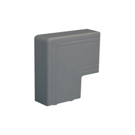 Angle plat NPAN - Pour goulotte 100x60mm - Gris