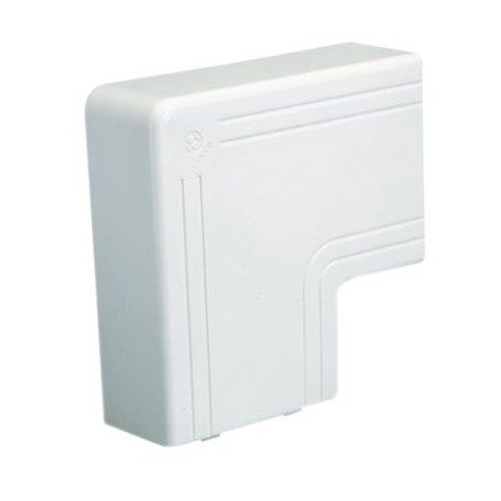 Angle plat NPAN - Pour goulotte 200x60mm - Blanc