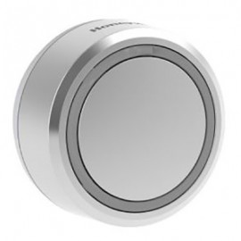 Bouton poussoir - Sans fil - Rond - Gris