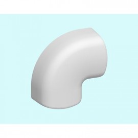 Angle plat CAP - Pour conduit de climatisation 120x75mm - Blanc