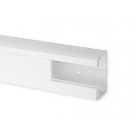 Goulotte d'installation TA-C45 90x55mm - Barre de 2m - 1 compartiment - Blanc