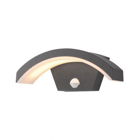 Applique murale LED - Gris anthracite - 6W - 4000K - IP54 - Non dimmable - Avec ampoule