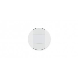 Bouton poussoir Optima AP-SO INTERBP - À fermeture 1F avec porte-étiquette - 16A - Blanc