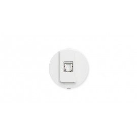 Prise RJ45 AP-SO Blindée - 6a STP Grade 3 TV - Blanc