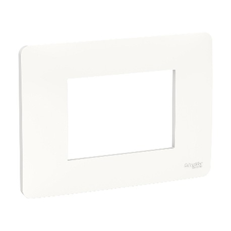 Plaque Unica Studio - Blanc - 1 module - 1 poste