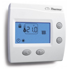 Thermostat d'ambiance digital KS pour plancher chauffant électrique - Blanc