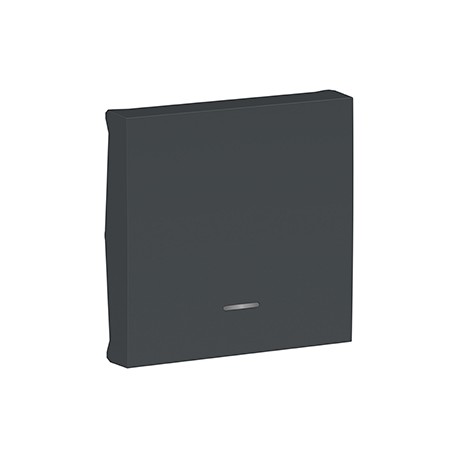 Enjoliveur avec voyant Unica - 2 modules - Anthracite