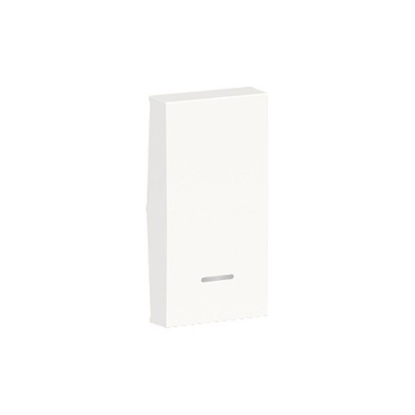 Enjoliveur avec voyant Unica - 1 module - Blanc