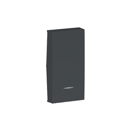 Enjoliveur avec voyant Unica - 1 module - Anthracite