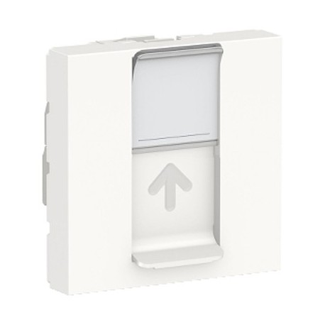 Prise RJ45 Unica - Cat.6A FTP - 2 modules - Blanc