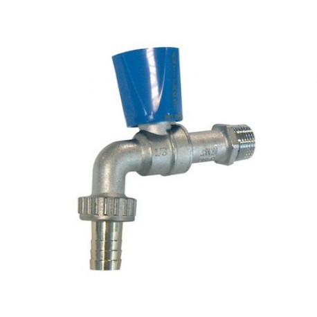 Robinet de puisage antigel - Mâle - DN1/2” - Manette ABS bleue