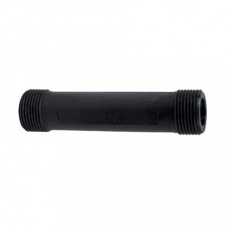 Tube d'attente plastique pour compteur d'eau - Mâle/Mâle - Ø3/4” - 110 mm