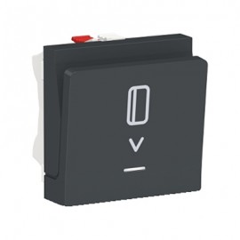 Commande à carte Unica - NO/NF - 10A - Anthracite
