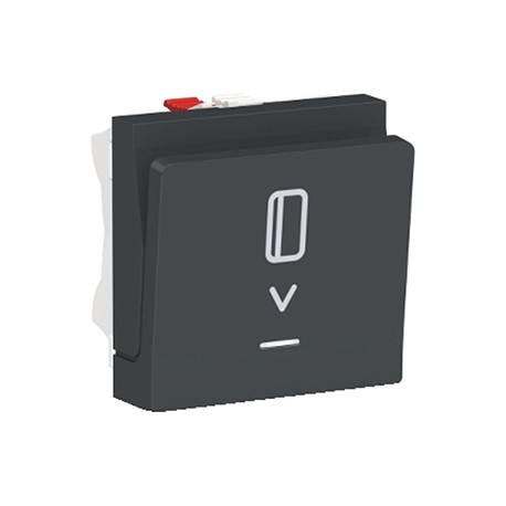 Commande à carte Unica - NO/NF - 10A - Anthracite