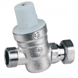 Réducteur de pression d'eau chaude cartouche inclinée 3/4” Caleffi - Thermador - Laiton chromé - Mâle/Femelle - 1 à 6 bar