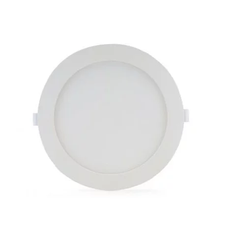 Plafonnier LED 6W - Ø 128mm - 3000K - avec alimentation - Blanc