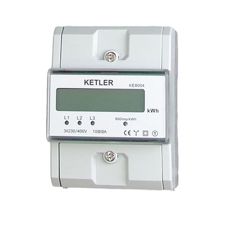 Compteur pour le suivi de consommation - Tétra - 80A - Affichage LCD