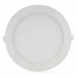 Spot plat blanc - Plafonnier LED 12W Ø 170mm - 4000K - 1000 Lm - avec alimentation