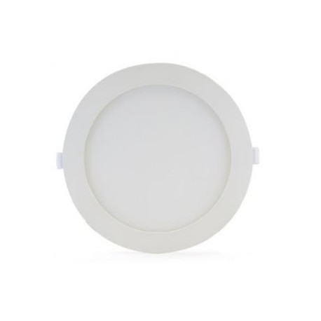 Spot plat blanc - Plafonnier LED 12W Ø 170mm - 4000K - 1000 Lm - avec alimentation 