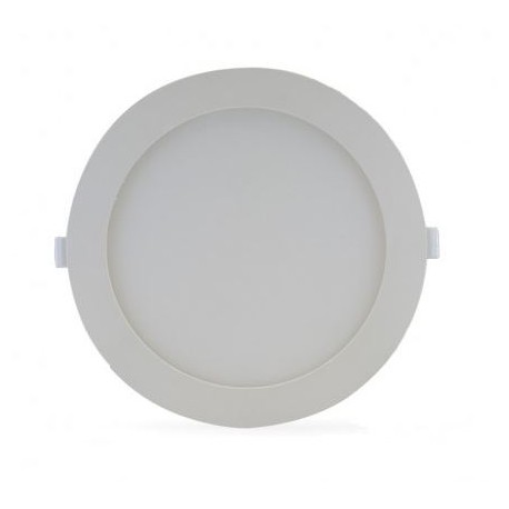 Spot plat blanc - Plafonnier LED 18W Ø 225mm - 3000K - avec alimentation