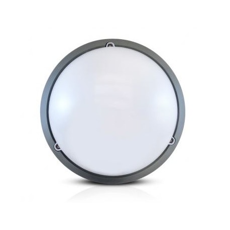 Plafonnier LED - 18W - 4000 K - ø 296mm - Gris anthracite mat